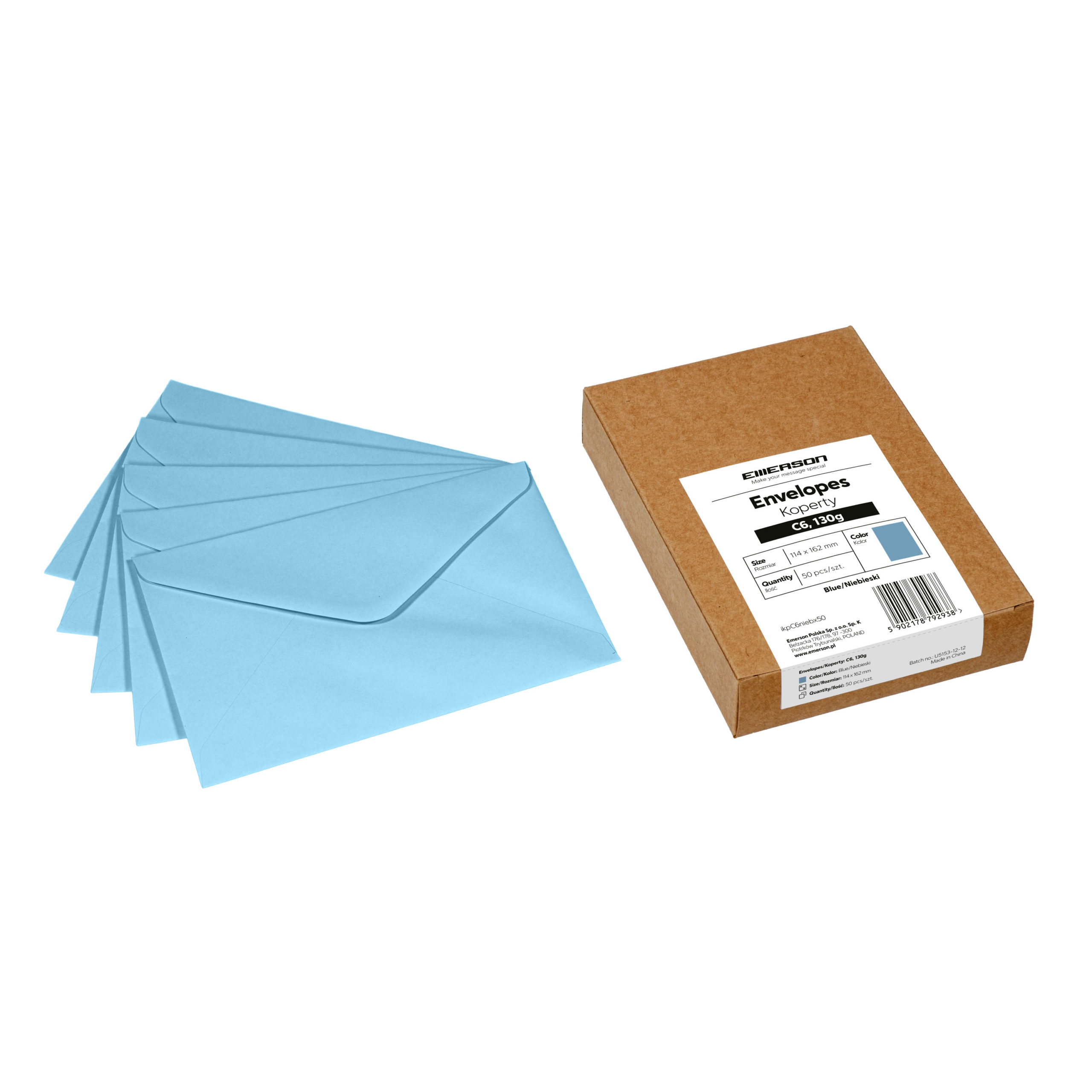 Koperty kolorowe C6 – 13 kolorów