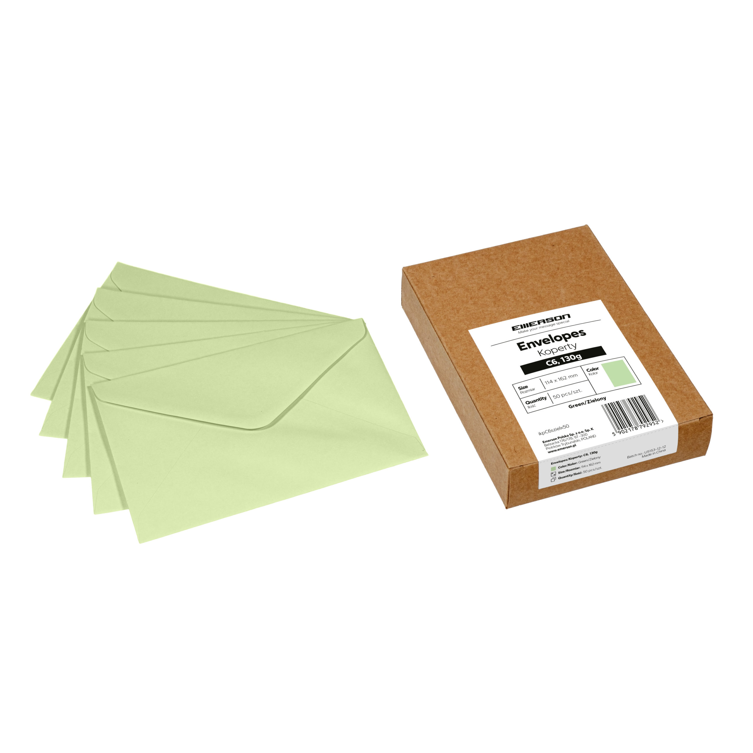 Koperty kolorowe C6 – 13 kolorów