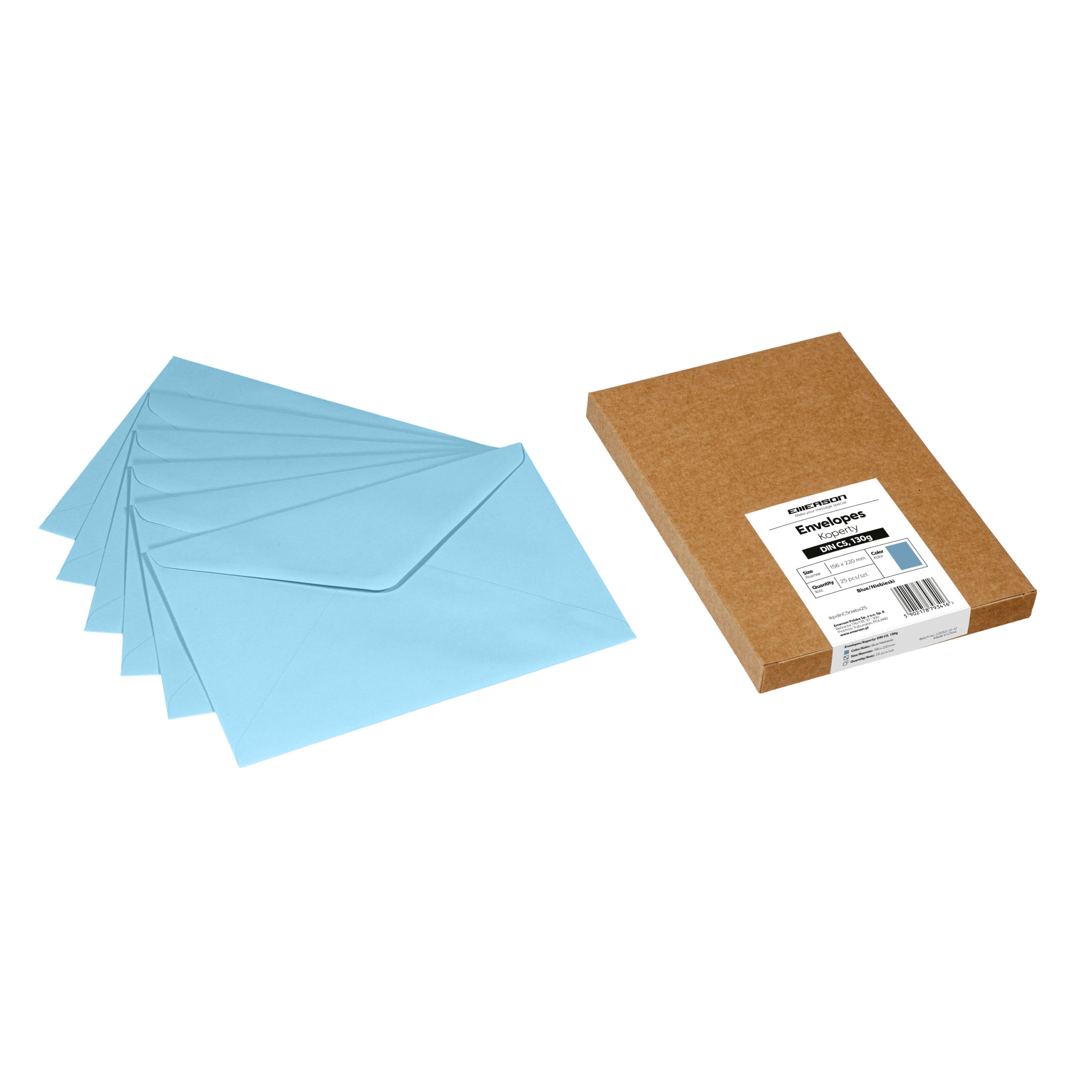 Koperty kolorowe C5 – 10 kolorów