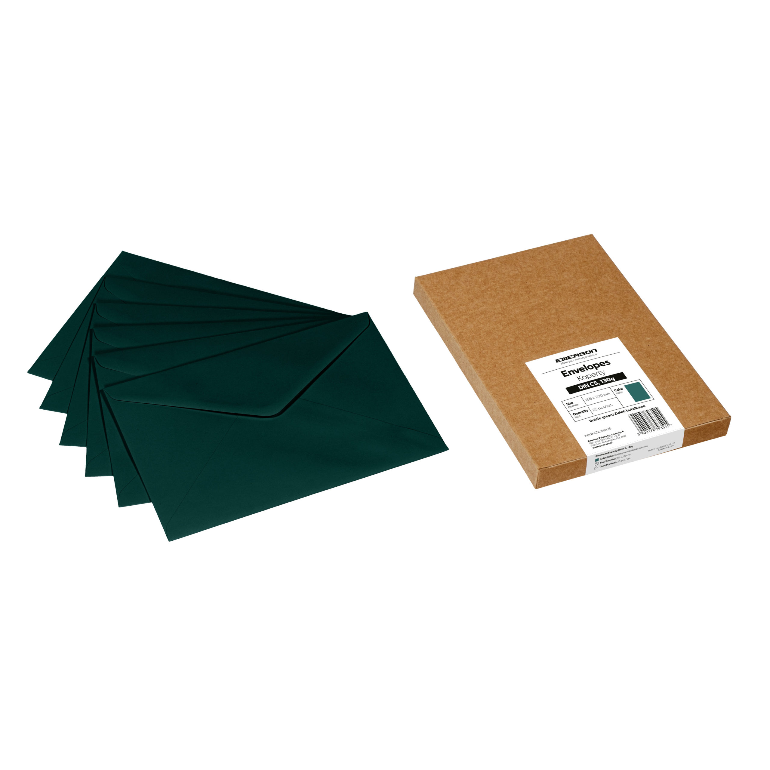 Koperty kolorowe C5 – 10 kolorów