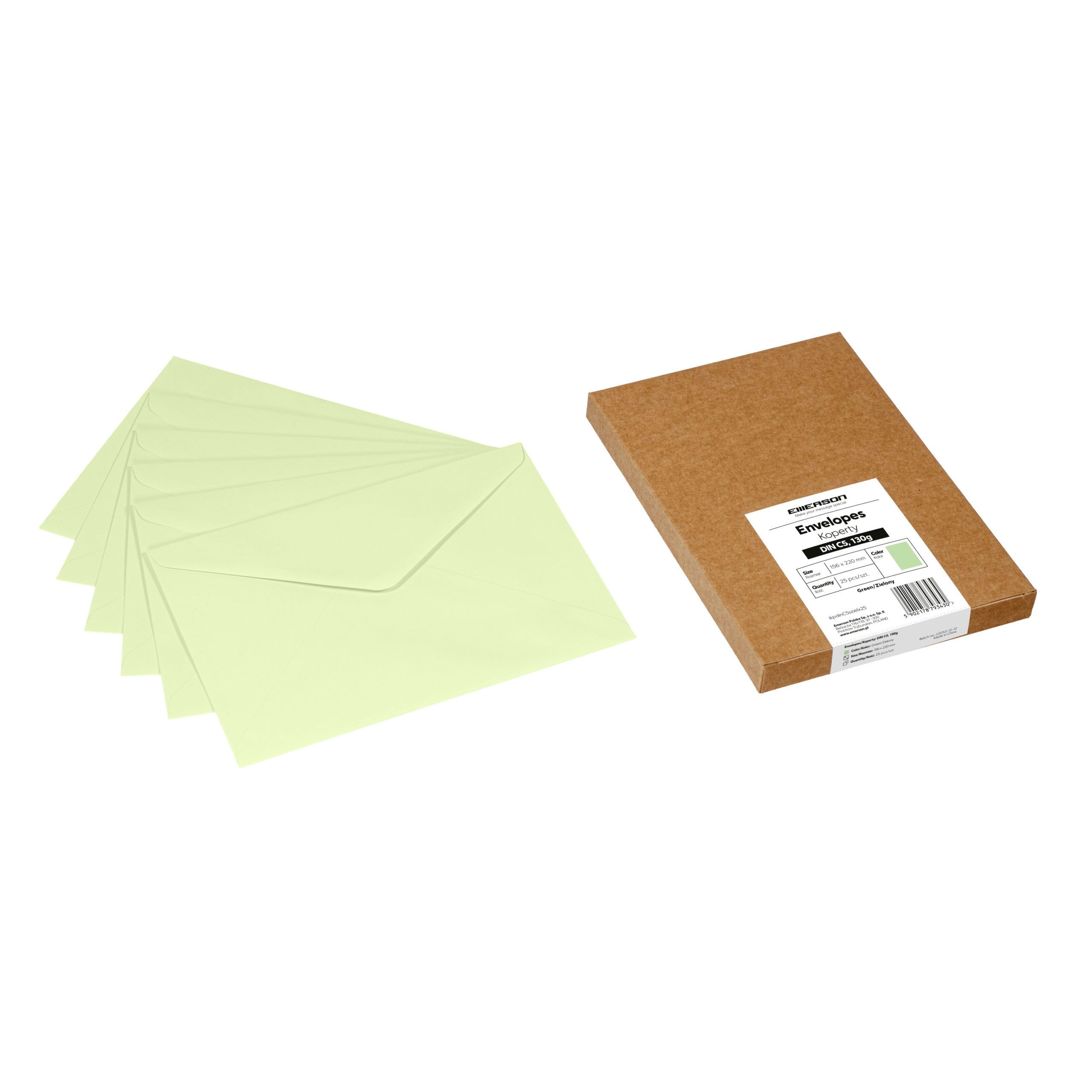 Koperty kolorowe C5 – 10 kolorów