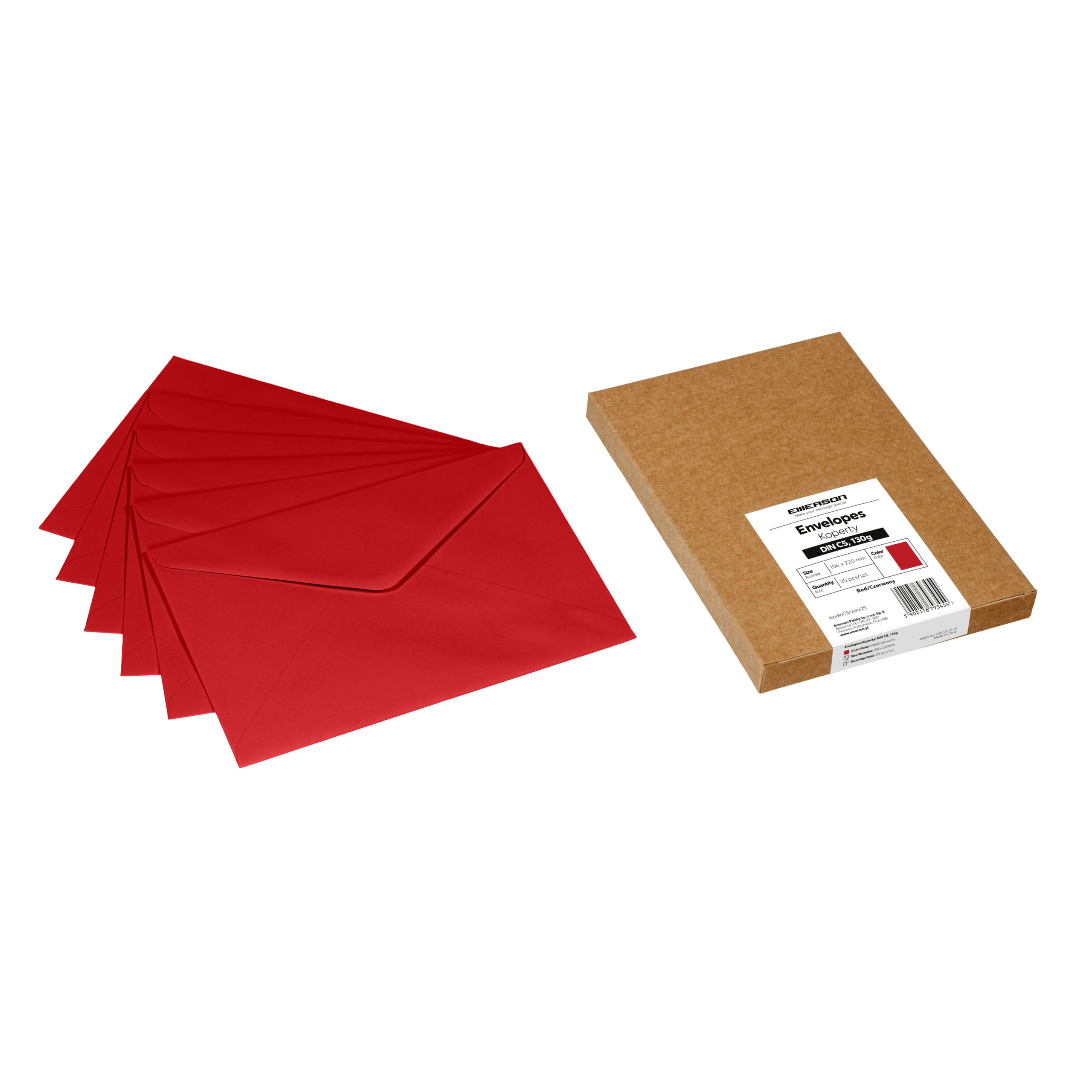 Koperty kolorowe C5 – 10 kolorów