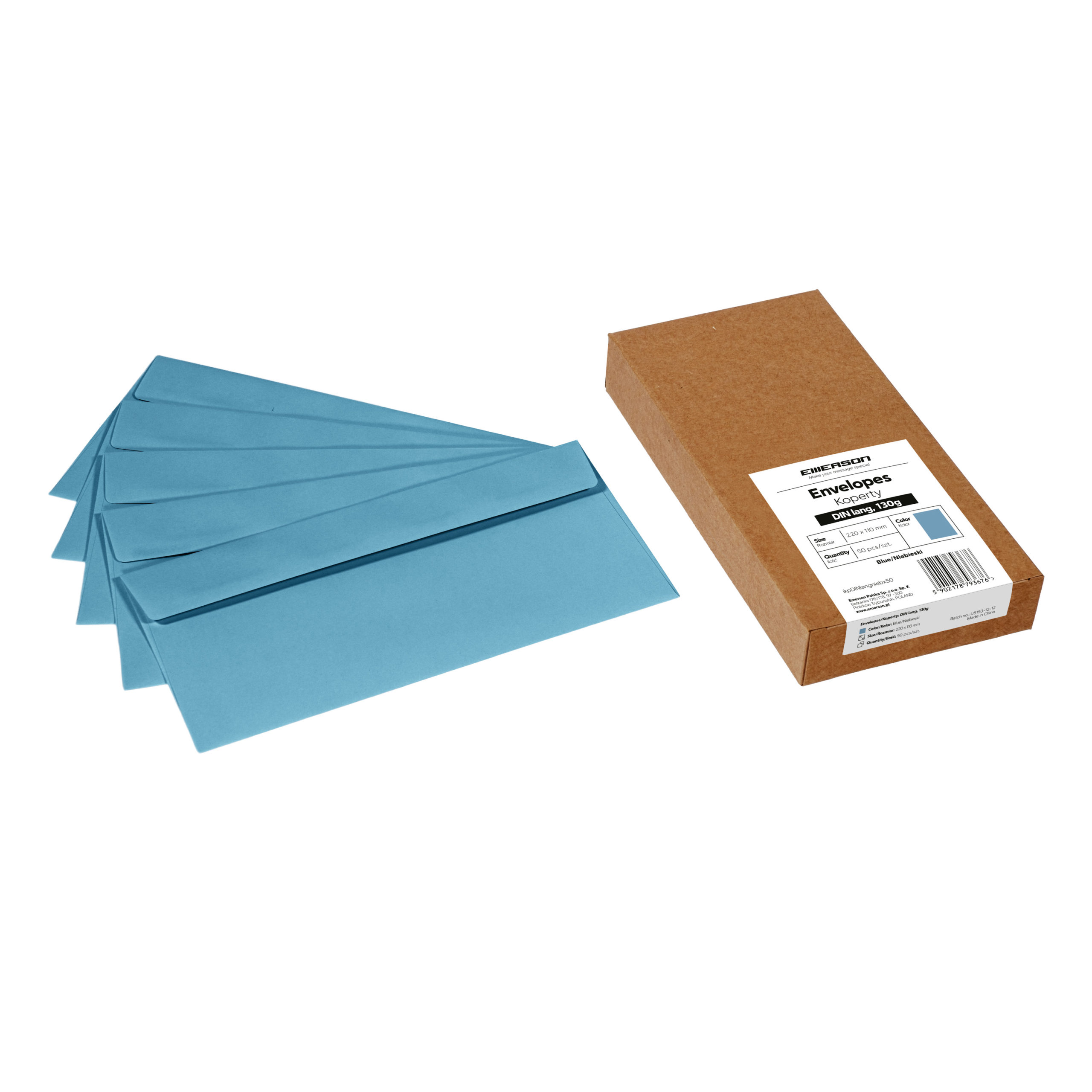 Koperty DIN lang – 12 kolorów