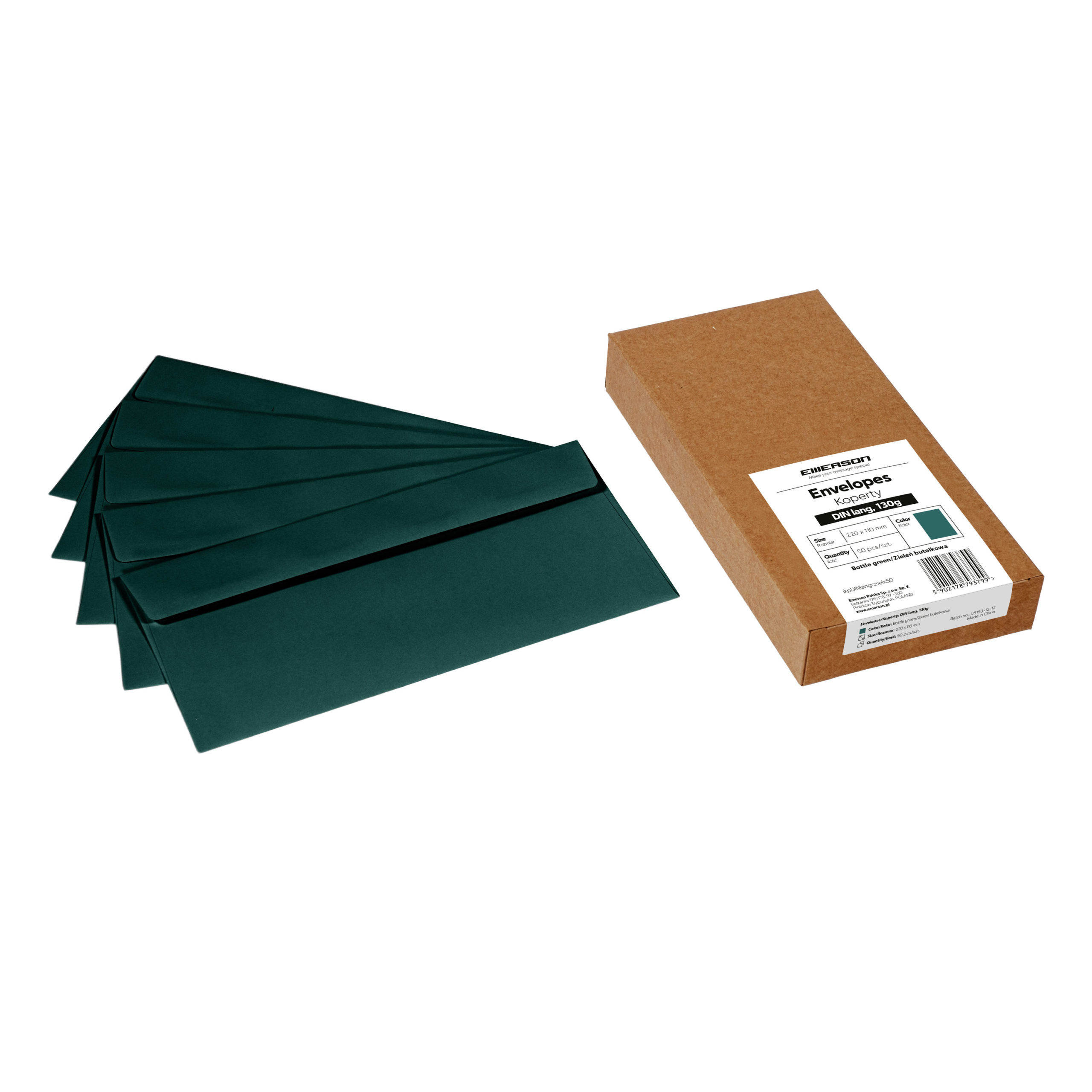 Koperty DIN lang – 12 kolorów