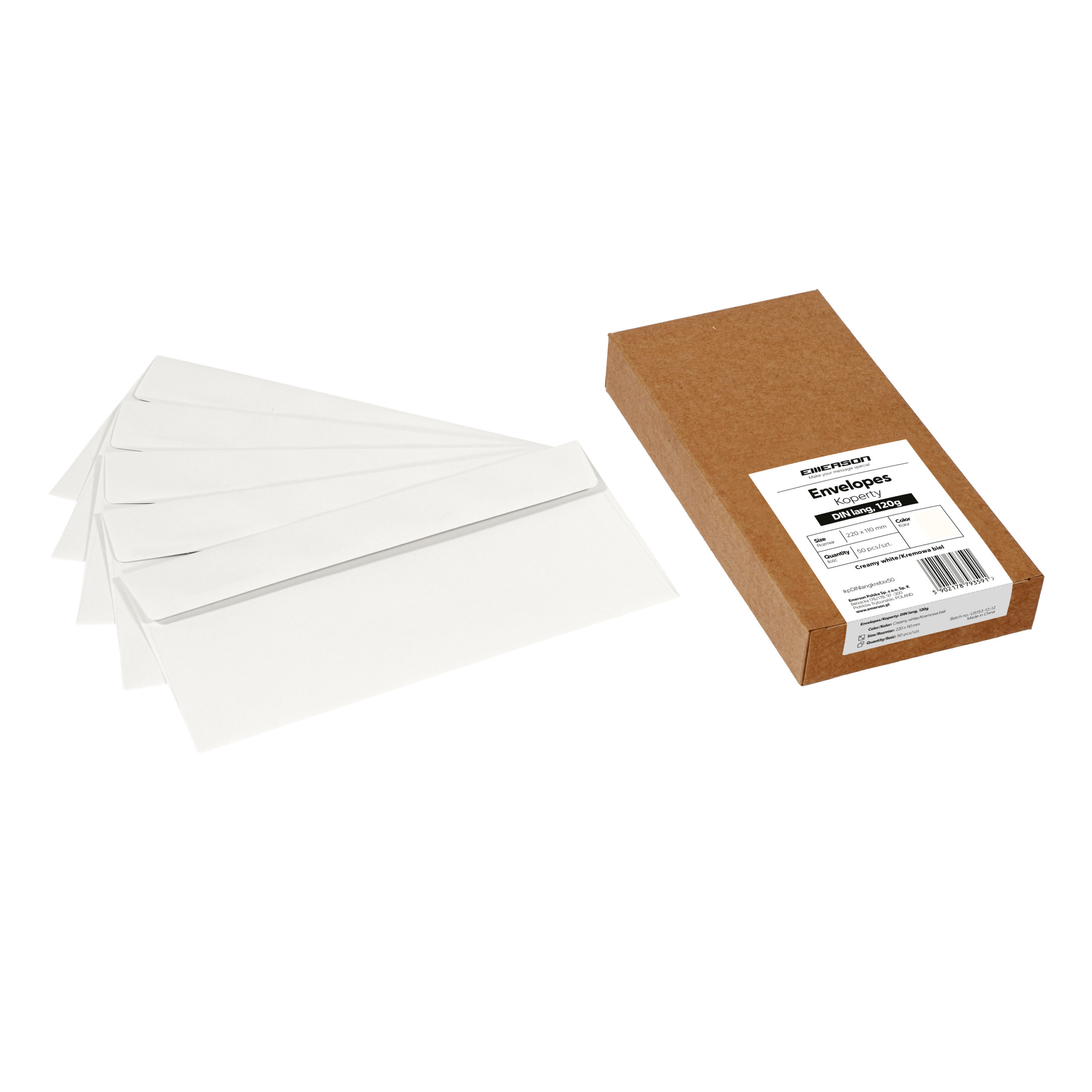 Koperty DIN lang – 12 kolorów