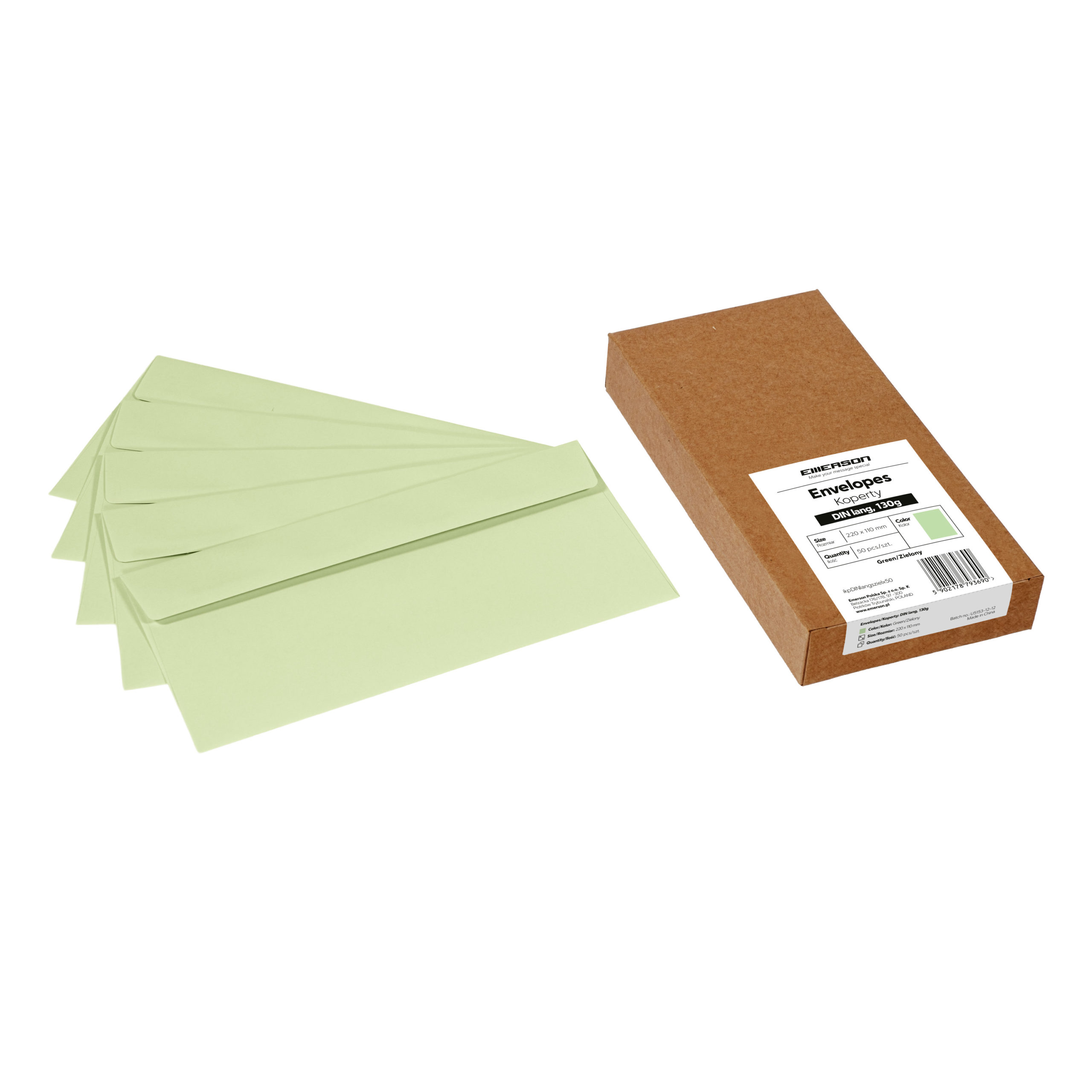 Koperty DIN lang – 12 kolorów