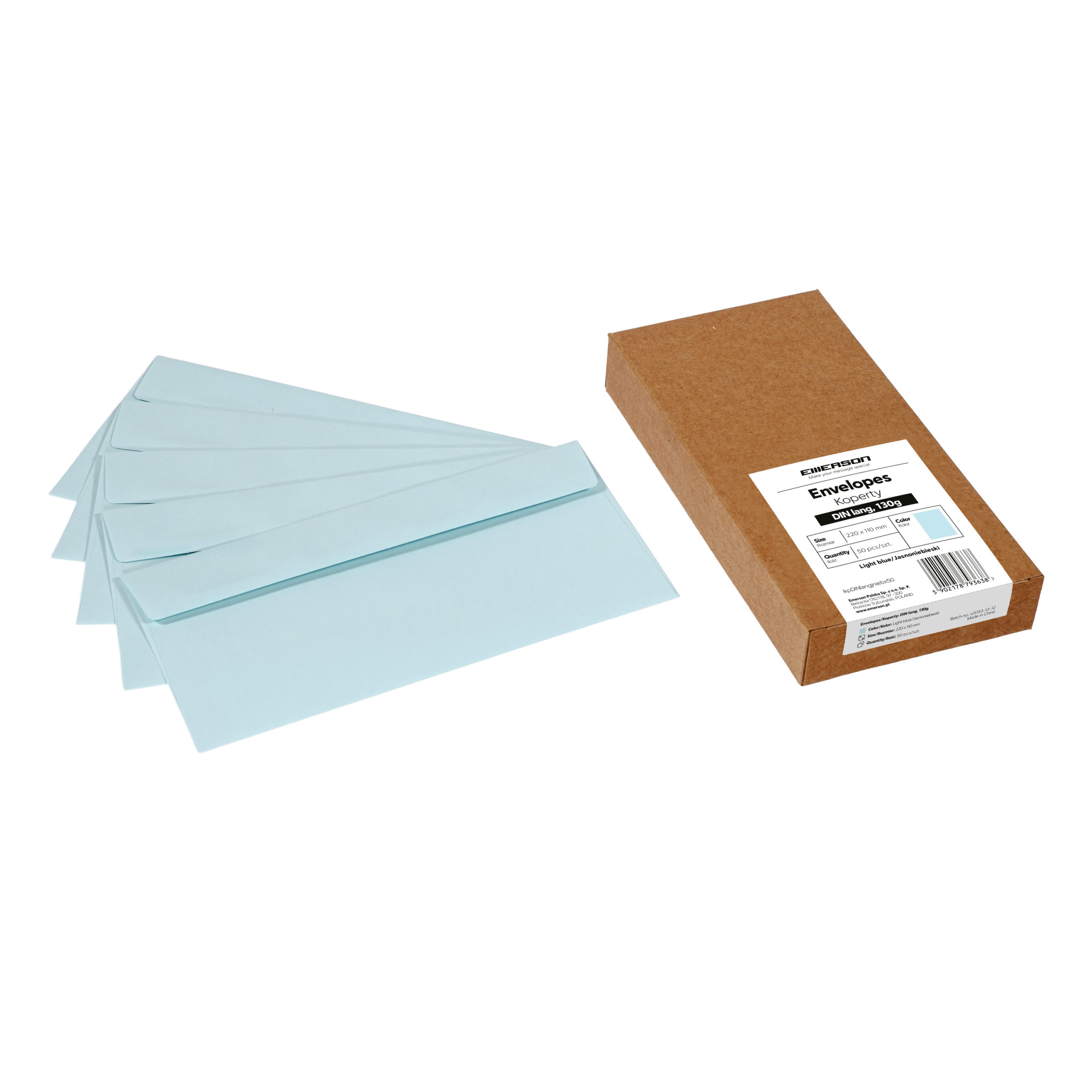 Koperty DIN lang – 12 kolorów