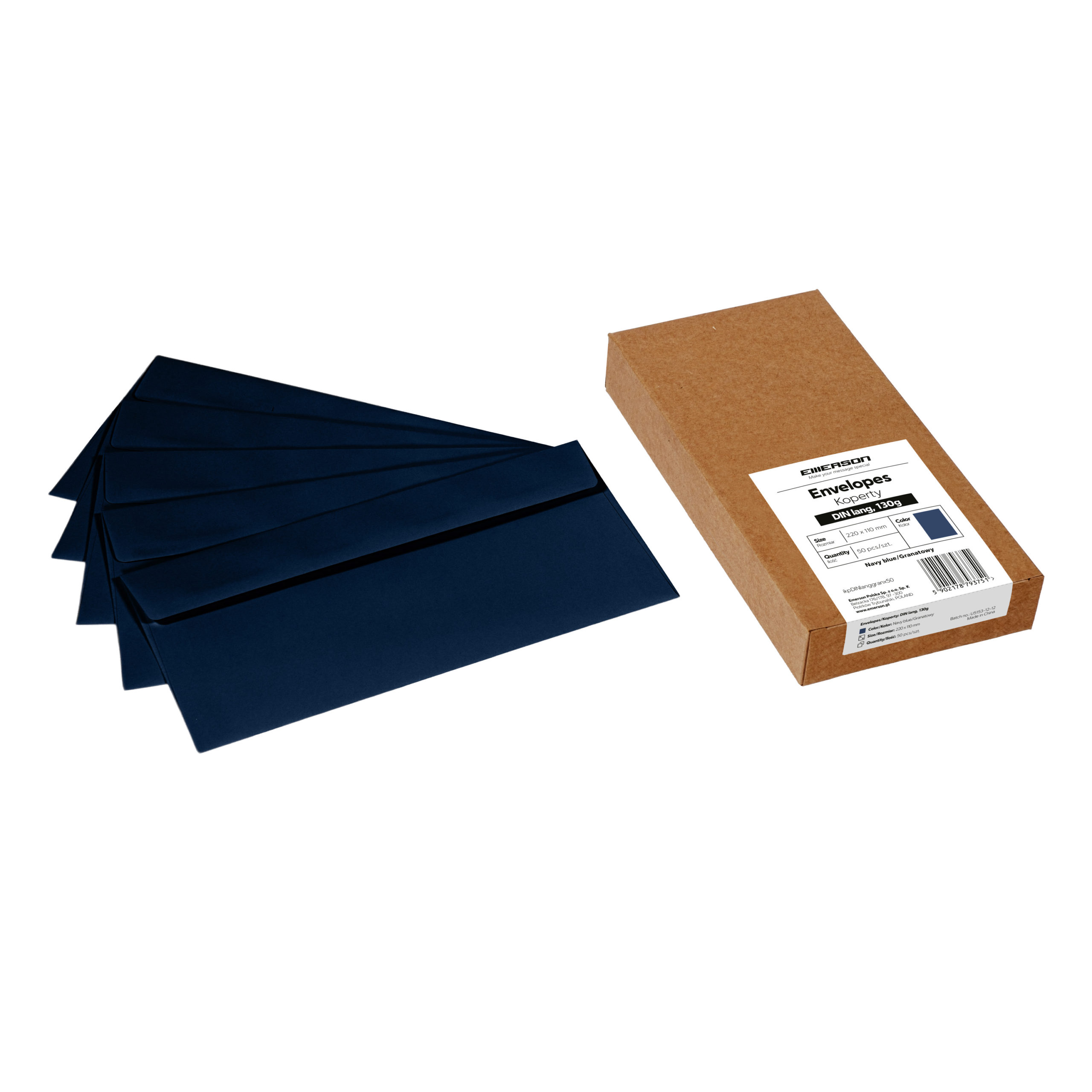 Koperty DIN lang – 12 kolorów