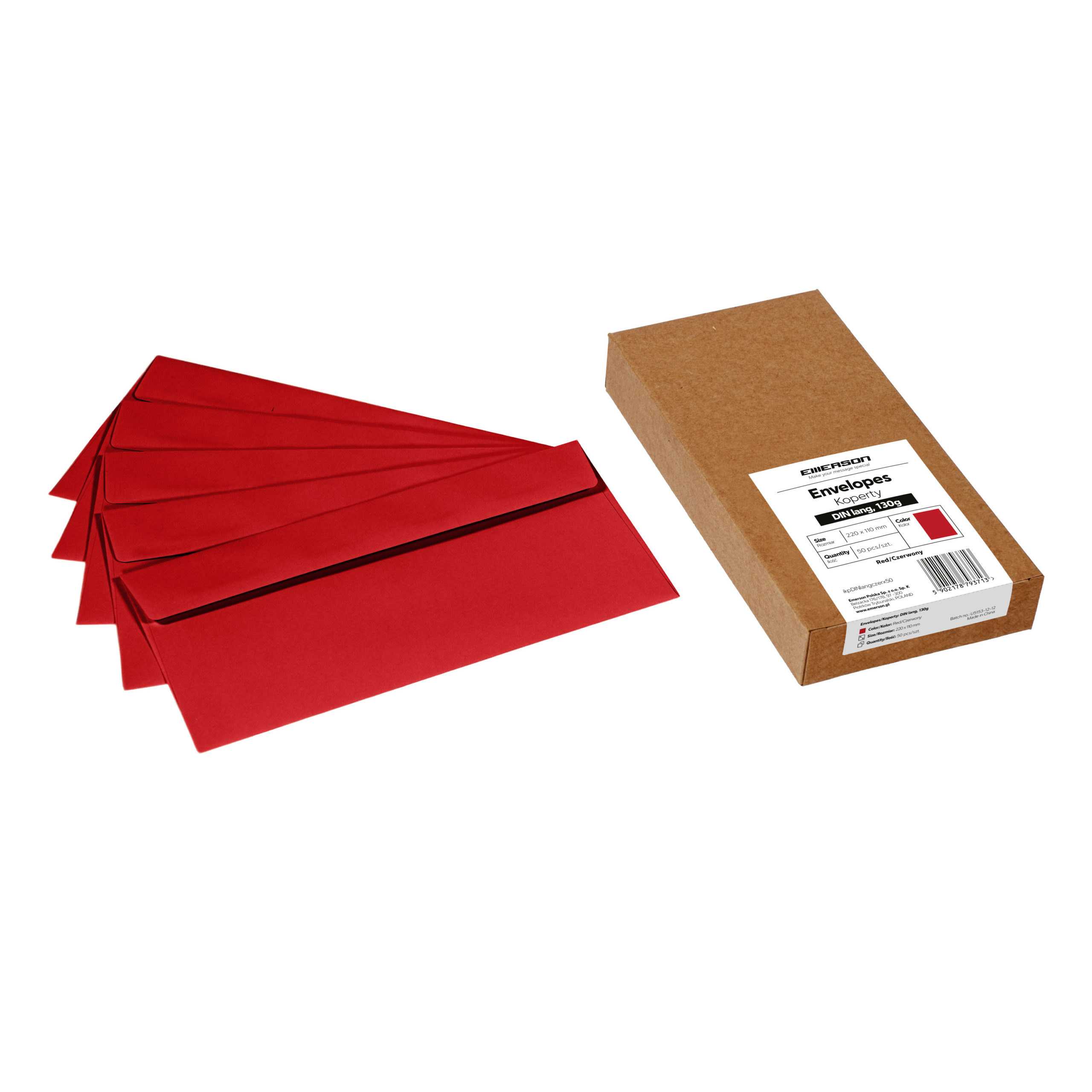 Koperty DIN lang – 12 kolorów